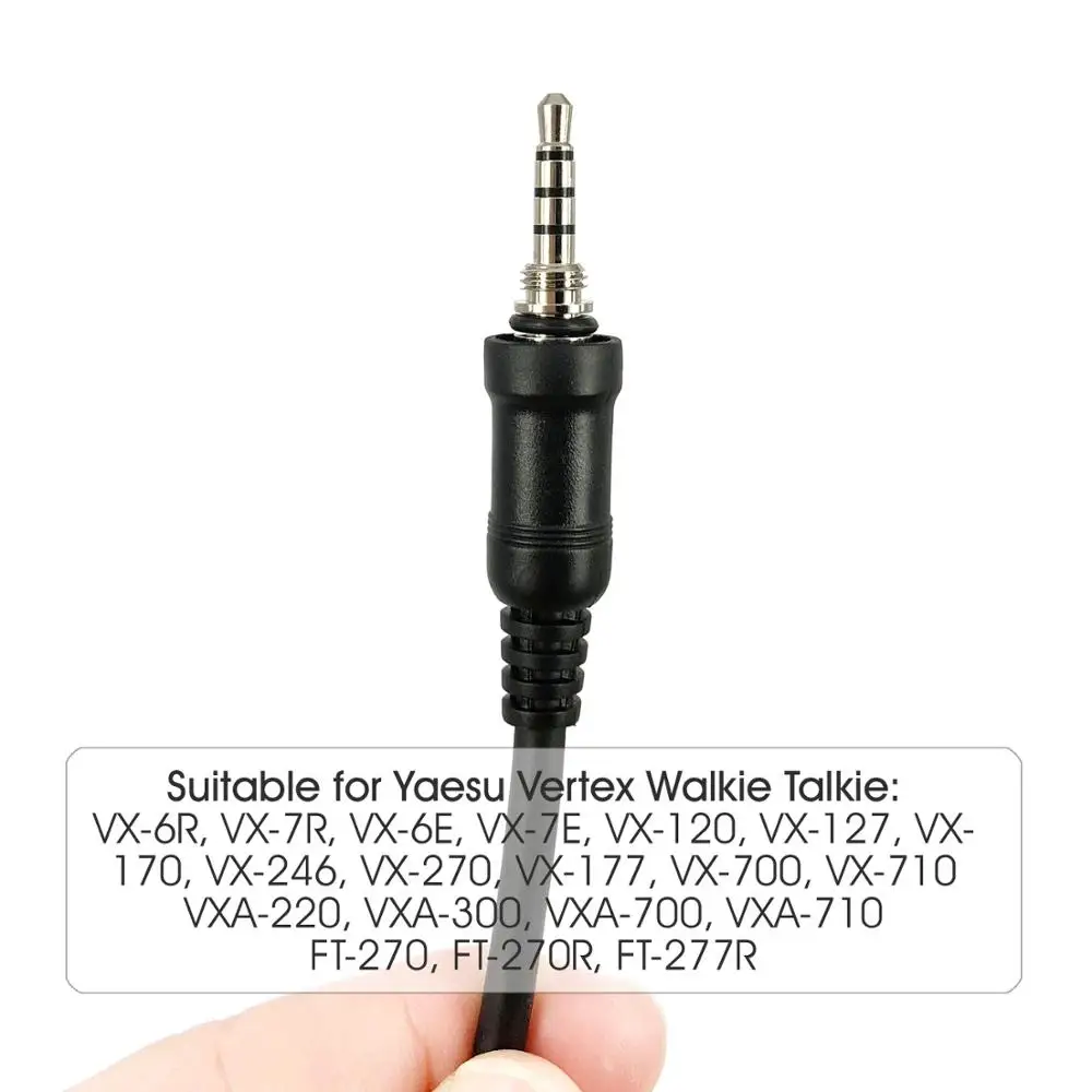 Gtwoilt Handheld Speaker Microphone For Yaesu Vertex VX-6R VX-7R VX6R VX7R FT-270 FT-270R VX-127 VX-170 Walkie Talkie Radio Mic