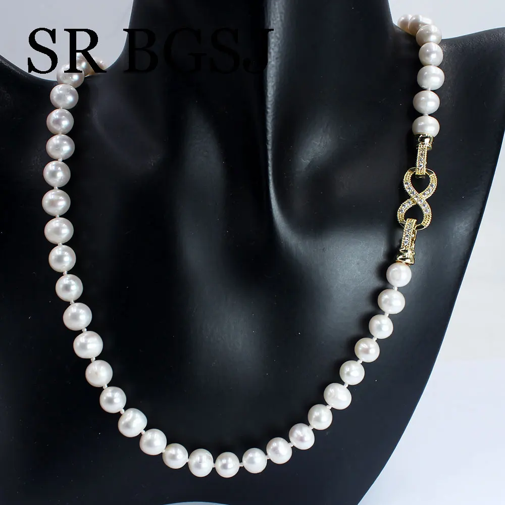 

Ожерелье-чокер женское с натуральным пресноводным жемчугом, элегантное колье с цепочкой до ключиц, свадебное Ювелирное Украшение, цвет бел...