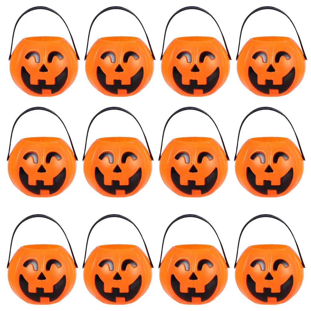 

Ведро с тыквой для Хэллоуина, корзина для конфет, сумки, черные сувениры, сувениры для вечерние НКИ, сувениры для розыгрышей, ведра или мини-в...