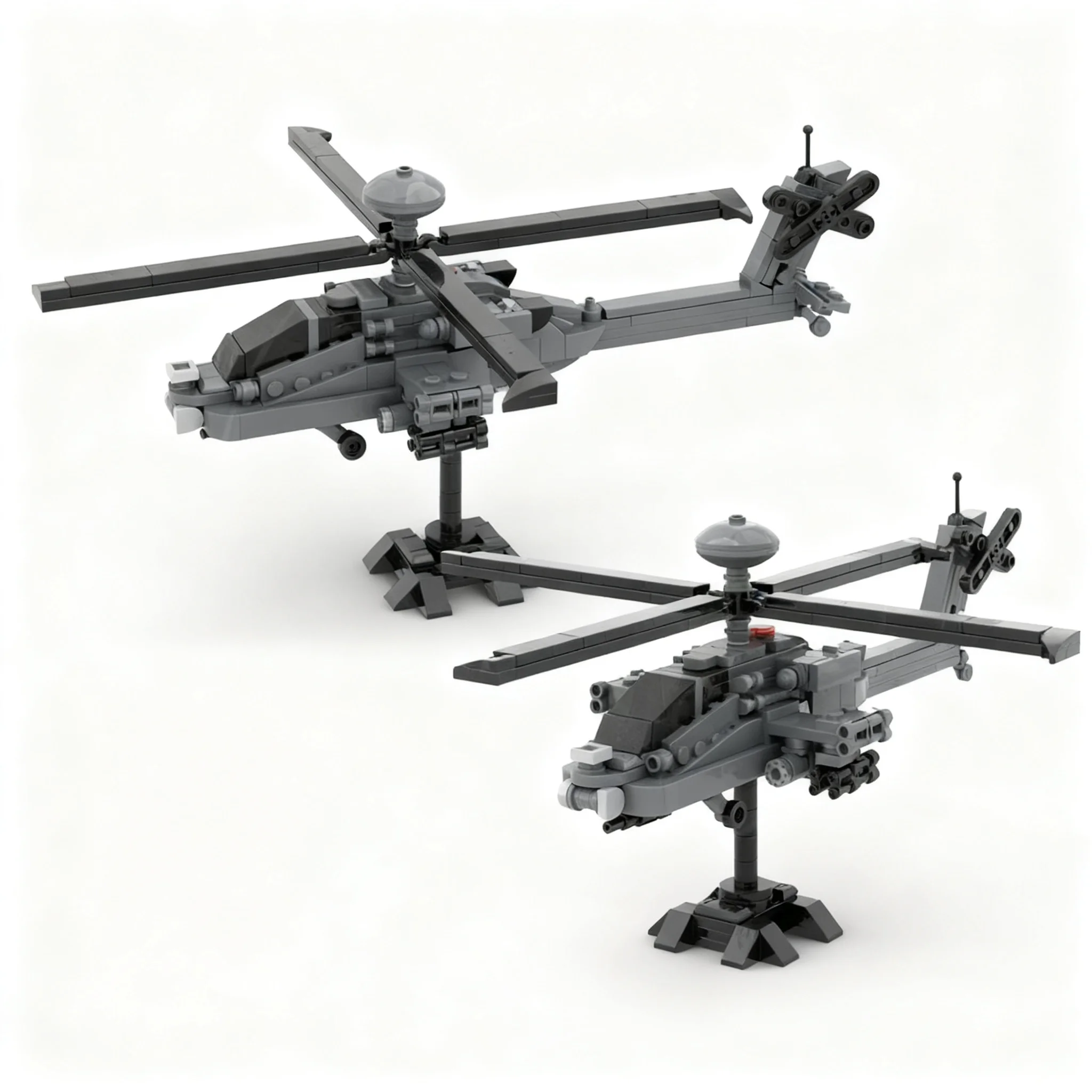Фото 235 деталей MOC Boeing AH-64 Apache 1:70, конструктор, игрушка для сборки, рождественский подарок, развивающий конструктор для детей, творческая идея, обучающие кубики №4