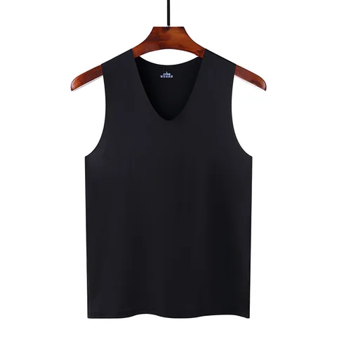 İpek tank üstleri dikişsiz erkek yelek kolsuz spor bodysuit yelek erkekler için giyim sade rahat yaz tank fanila serin spor salonu