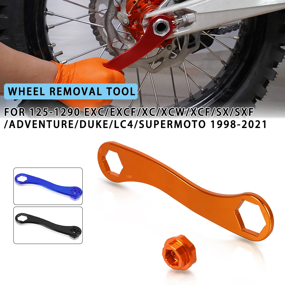 

2023 New Moto Aluminium Parts Front And Rear Wheel Removal Tool For KTM SX XC EXC XCW-F EXC-F SXF 65 85 105 125 144 150 200 250
