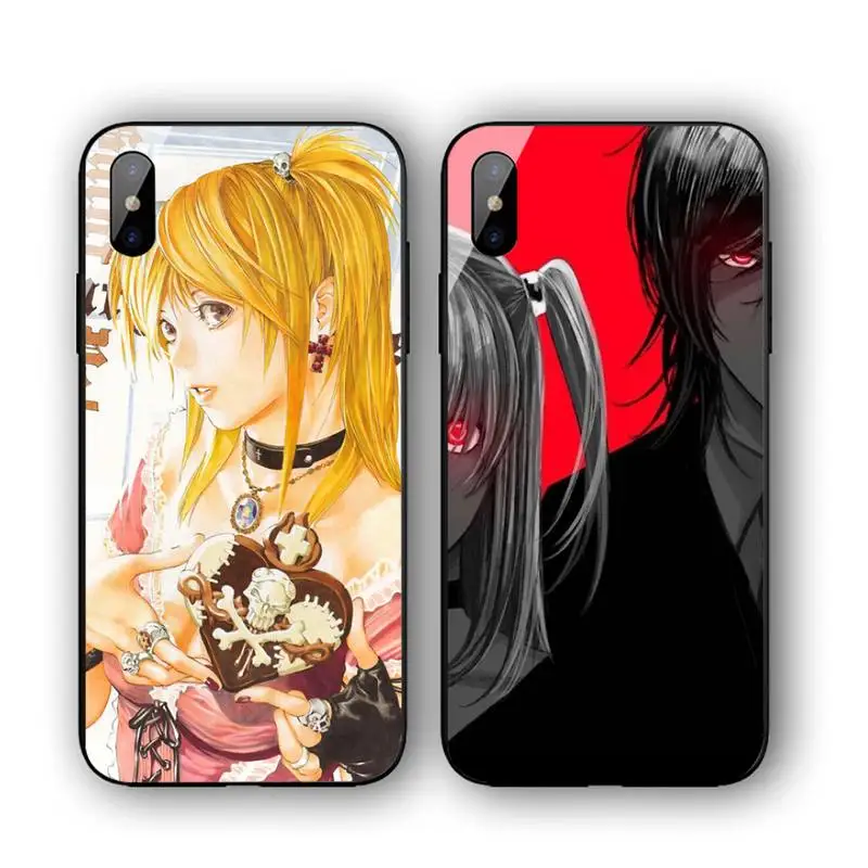

Misa Amane Rem Death Note Phone Case For Iphone 11 12 13 14 Pro Max 7 8 Plus X Xr Xs Max Se2020 Tempered Glass Cove