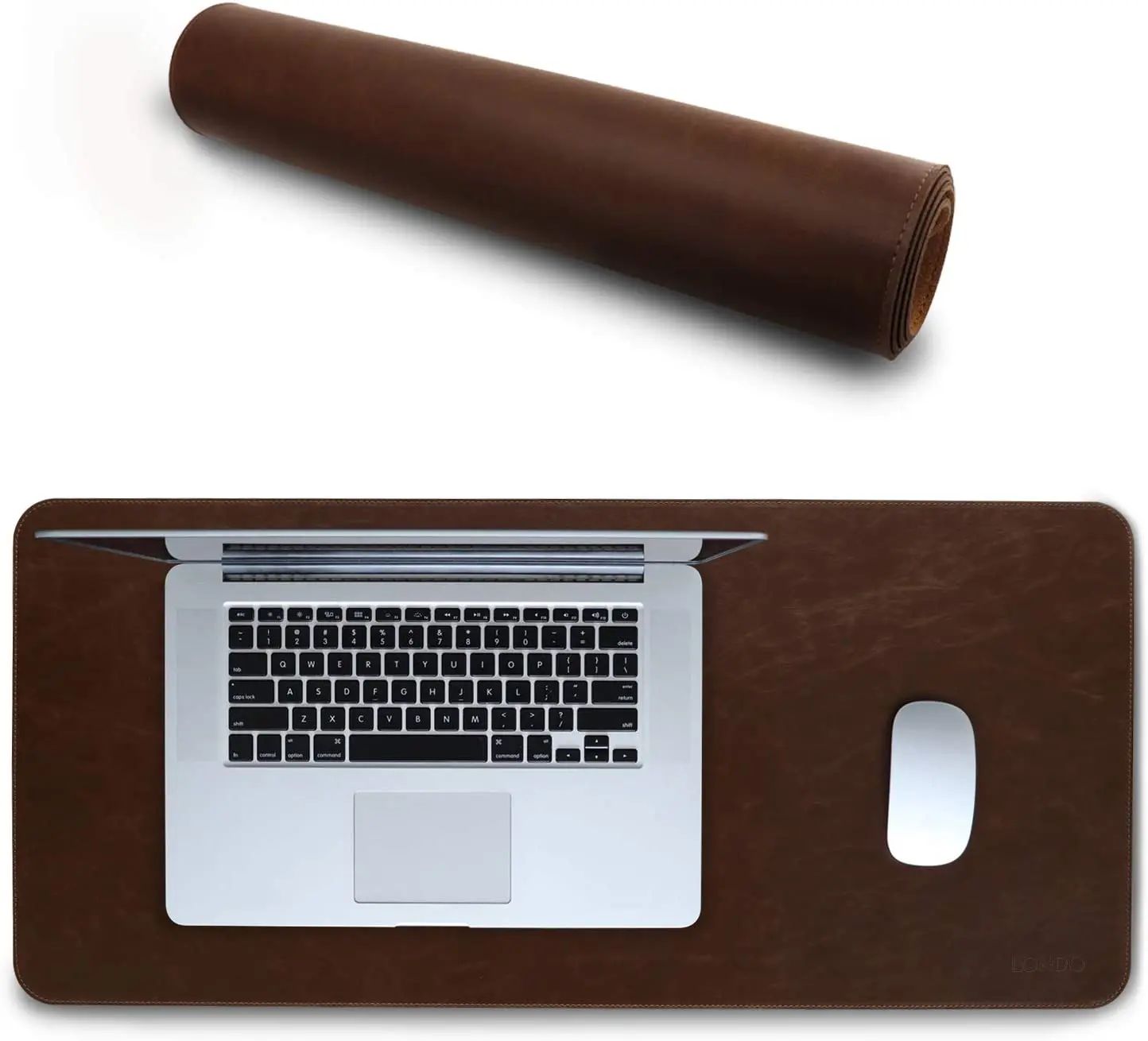 

For Mousepad estendido de couro - Marrom