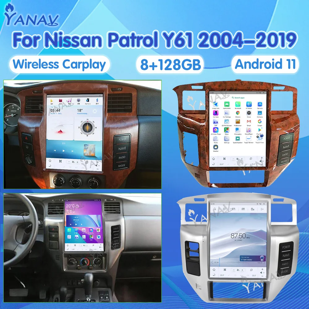 

For Nissan Patrol Y61 2004-2019 Car Radio GPS Navigation 12.1 Inch 8G RAM Carplay Stereo Multimedia Video Player DSP 4G WIFI