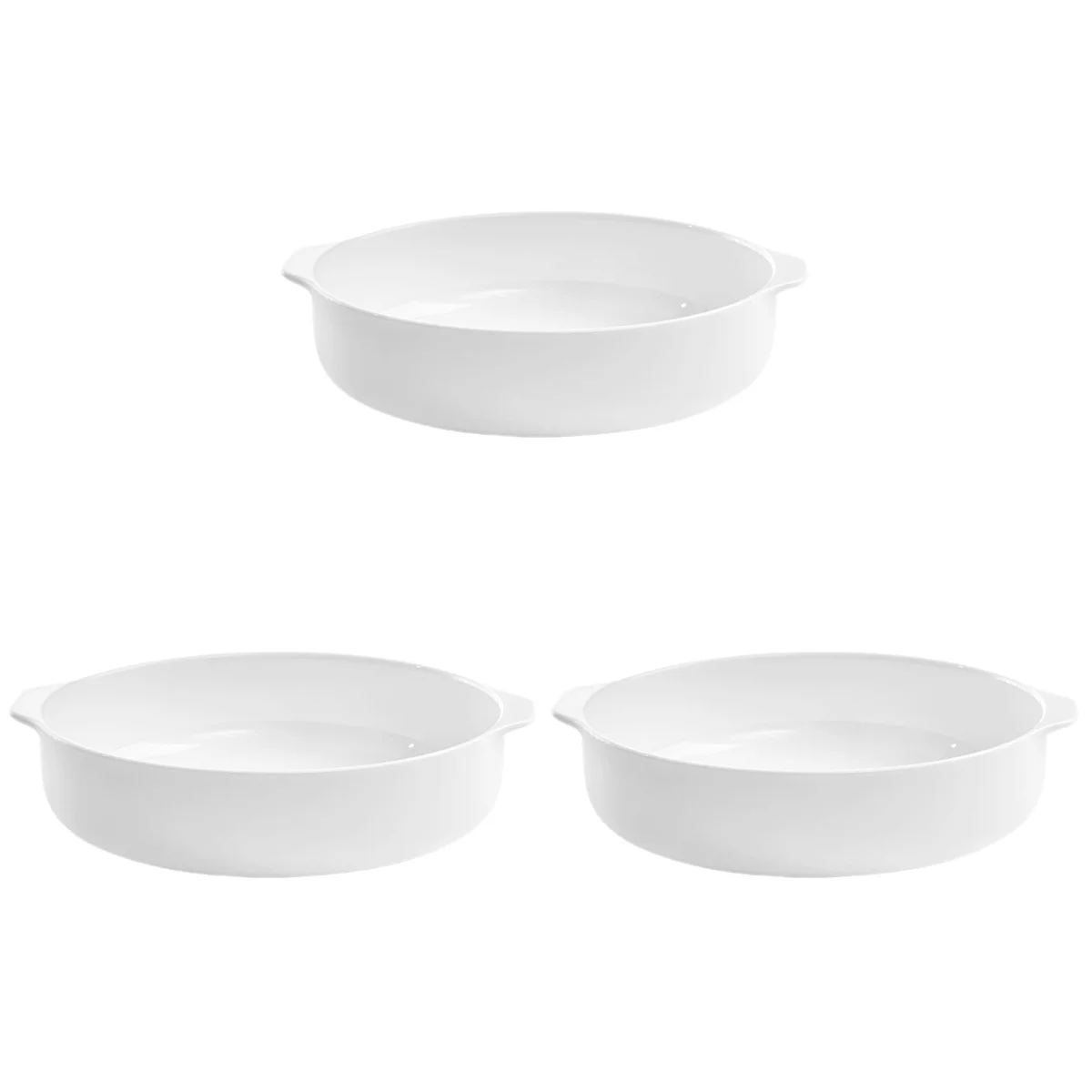 

Круглая тарелка для запекания 3 шт., поднос для выпечки, бинауральная тарелка для обжарки хлеба, сыра, гнездо, тарелка для обжарки