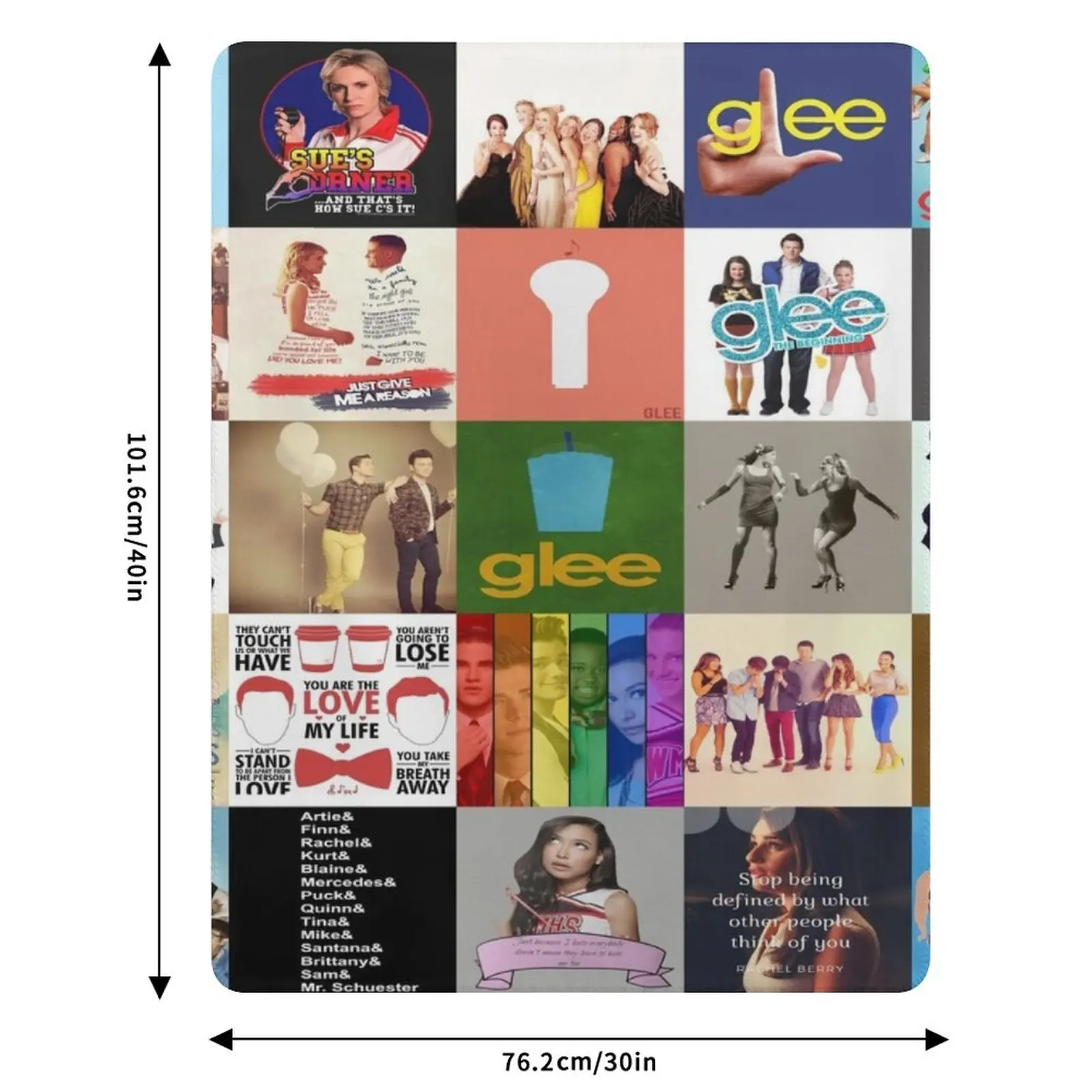 Лучшее одеяло-плед Glee для фанатов: мягкое, пушистое, не линяет, идеально для дома (art.: 3920db6f85b4e) - 3920db6f85b4e