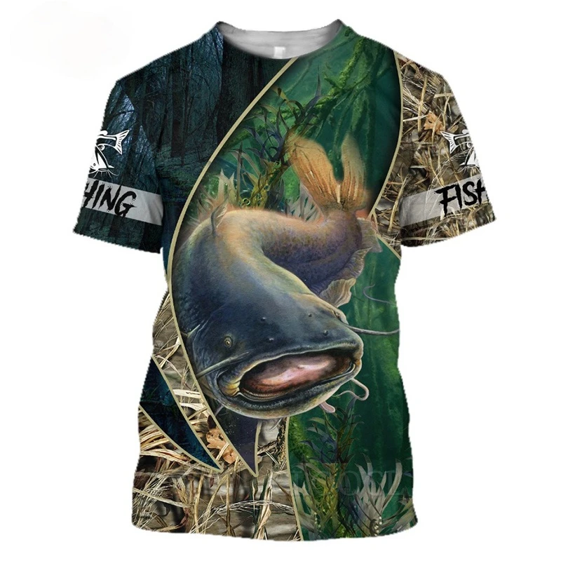 

2022 3D Printing Crappie T-shirts Men's Women's Harajuku Clothes Oversized Fashion Casual Breathable Polyester T-shirts
