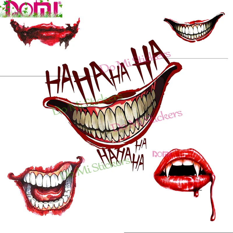 

Joker Horrible Devil Laugh Graffiti Car Sticker Decal Decor for RV Auto Racing Laptop Helmet Trunk Wall Fridge Decal Vinyl Cover