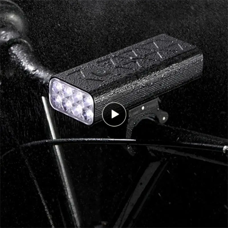 

Многофункциональный светодиодный фонарик для горного велосипеда, 8 светодиодов, передняя лампа, суперъяркий велосипедный фонарь с внешним аккумулятором, фонари для верховой езды