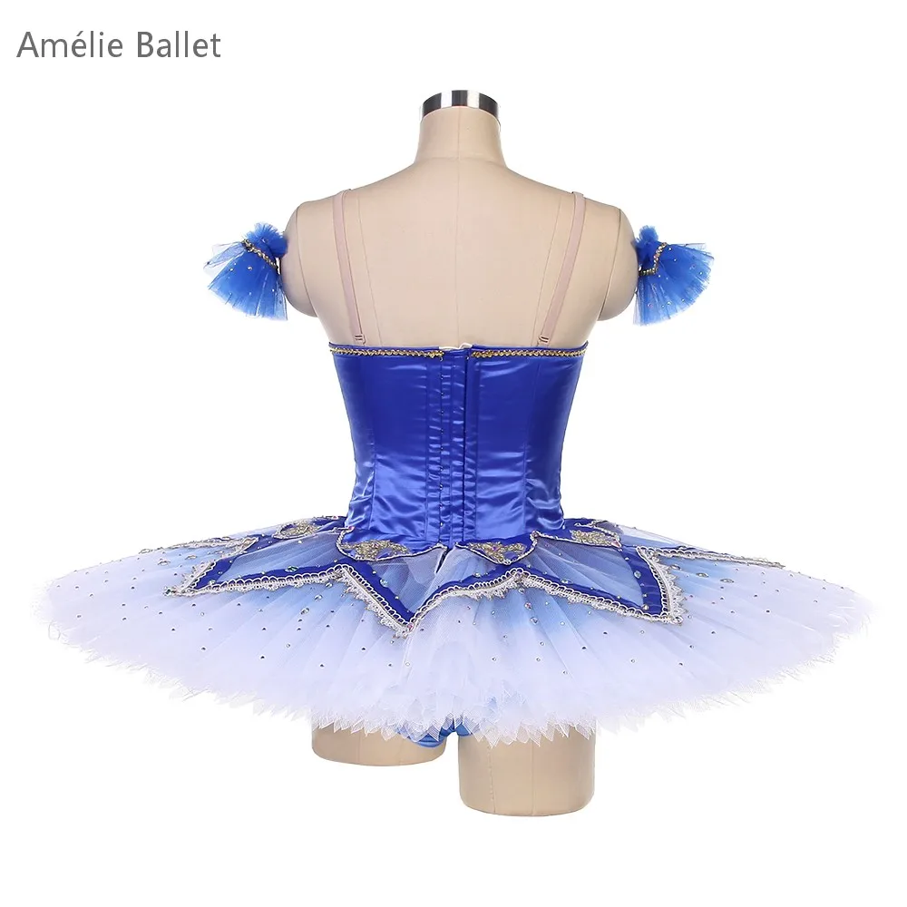 B25023 Ombre Royal Blue Профессиональная балетная пачка на заказ Балетные пачки для женщин