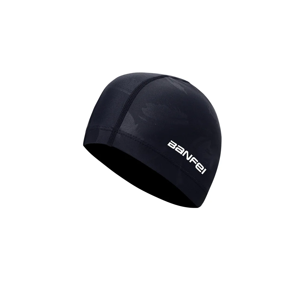 

Adults Men's Cloth Swimming Cap High Elastic For Covering Long Hair High-end Waterproof Women Swimming Pool Cap Protect Ears