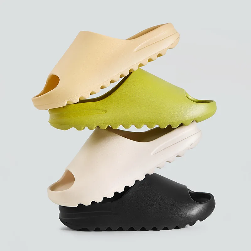 2022 New Summer Women Thick Platform Bathroom Home Slippers Men Soft Sole Indoor Slides Female Sandals Non-Slip