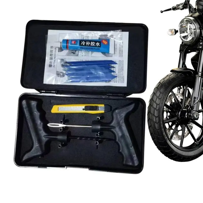 

Seal Vulcanizing Cement Bike Tire Repair Glue Kits Universal Car Tire Rubber Repair Glue Flow-Seal Insert Repairs Electric Car