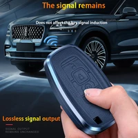 for ford fusion mustang explorer f150 f250 f350 ecosport edge s max ranger lincoln mondeo alloy leather car key case cover