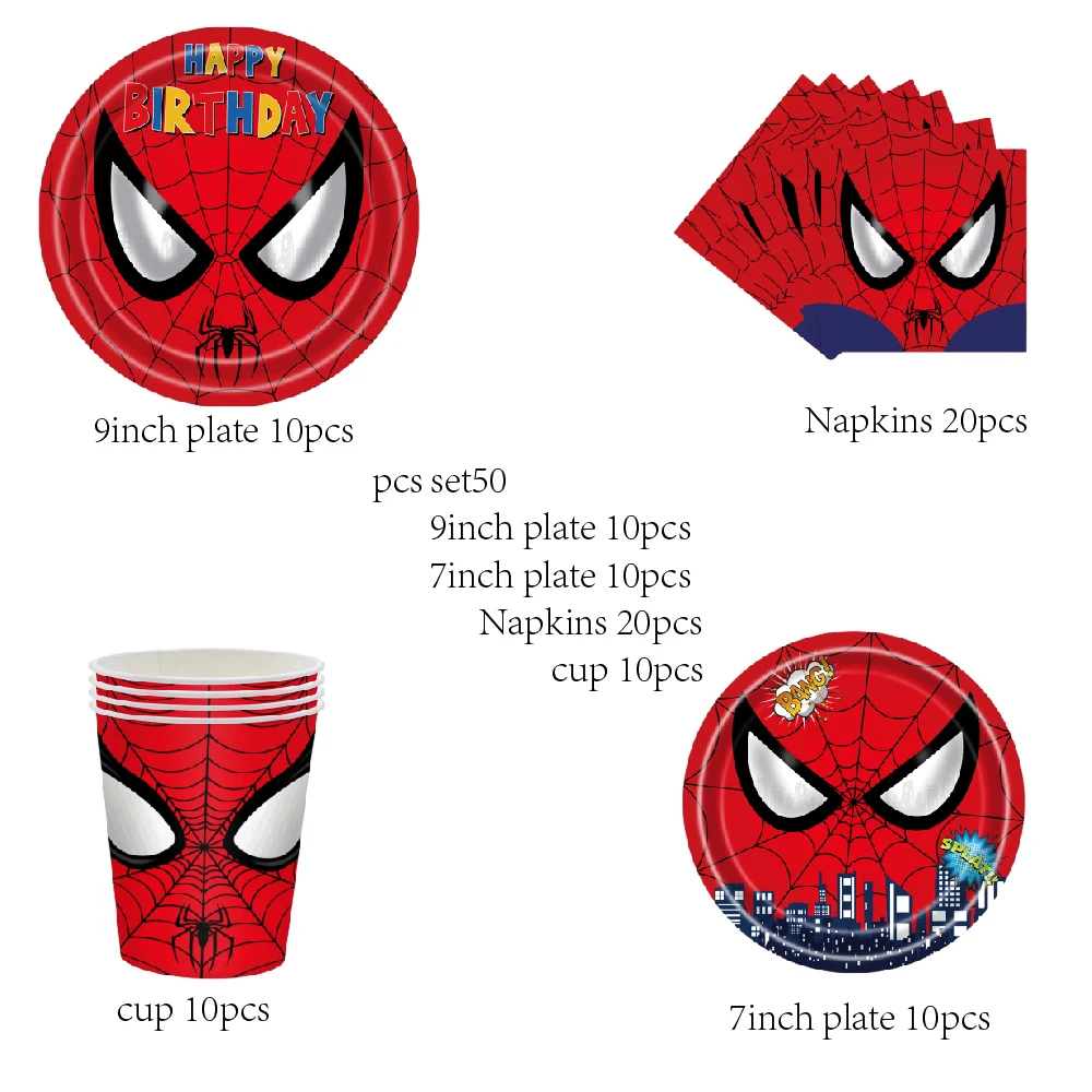 

Набор декора для дня рождения Человек-Паук Disney
