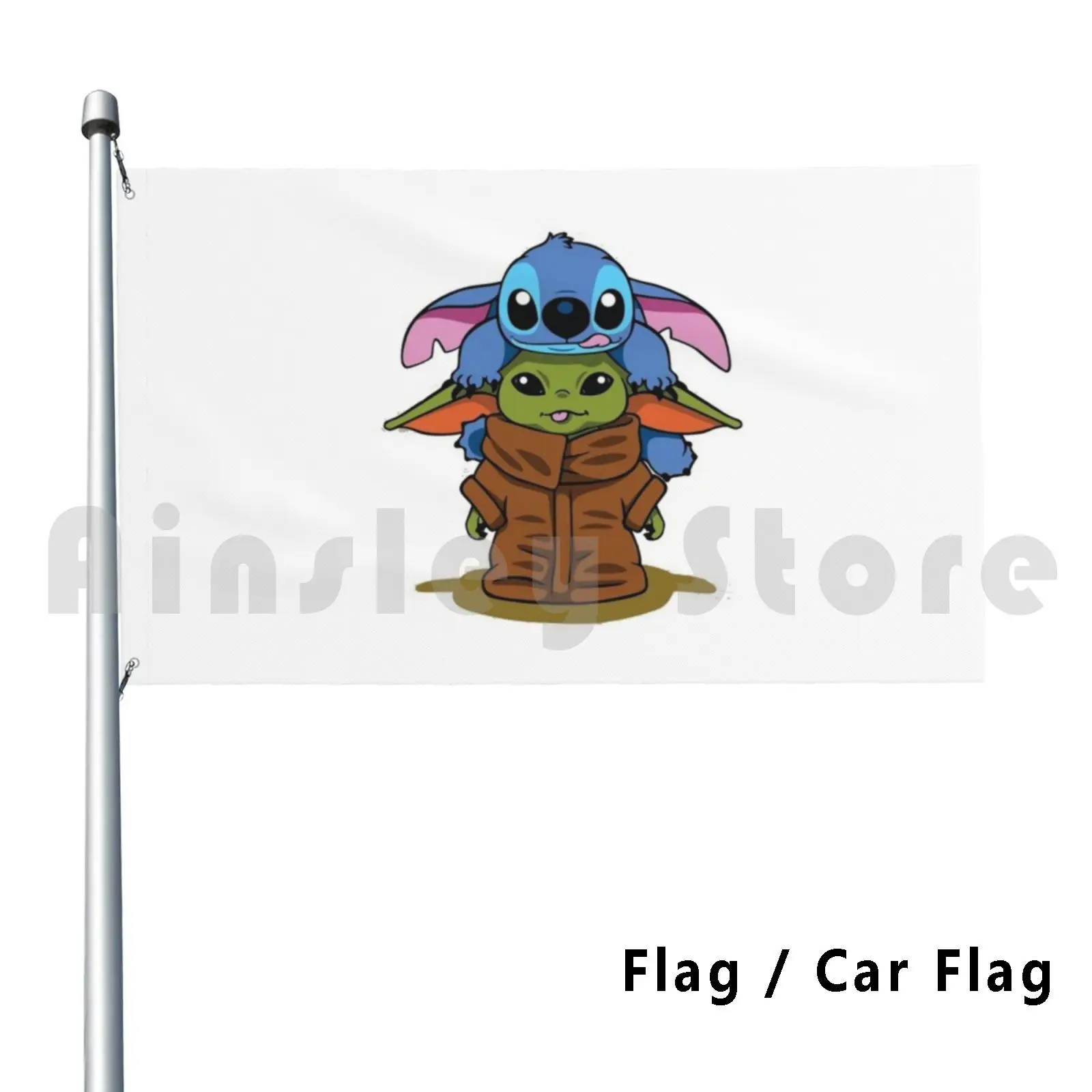

And Friend 3 Art Outdoor Decor Flag Car Flag Hawaii Scrump Lilo And Experiment 626 Angel Aloha And Angel 626 Cartoon