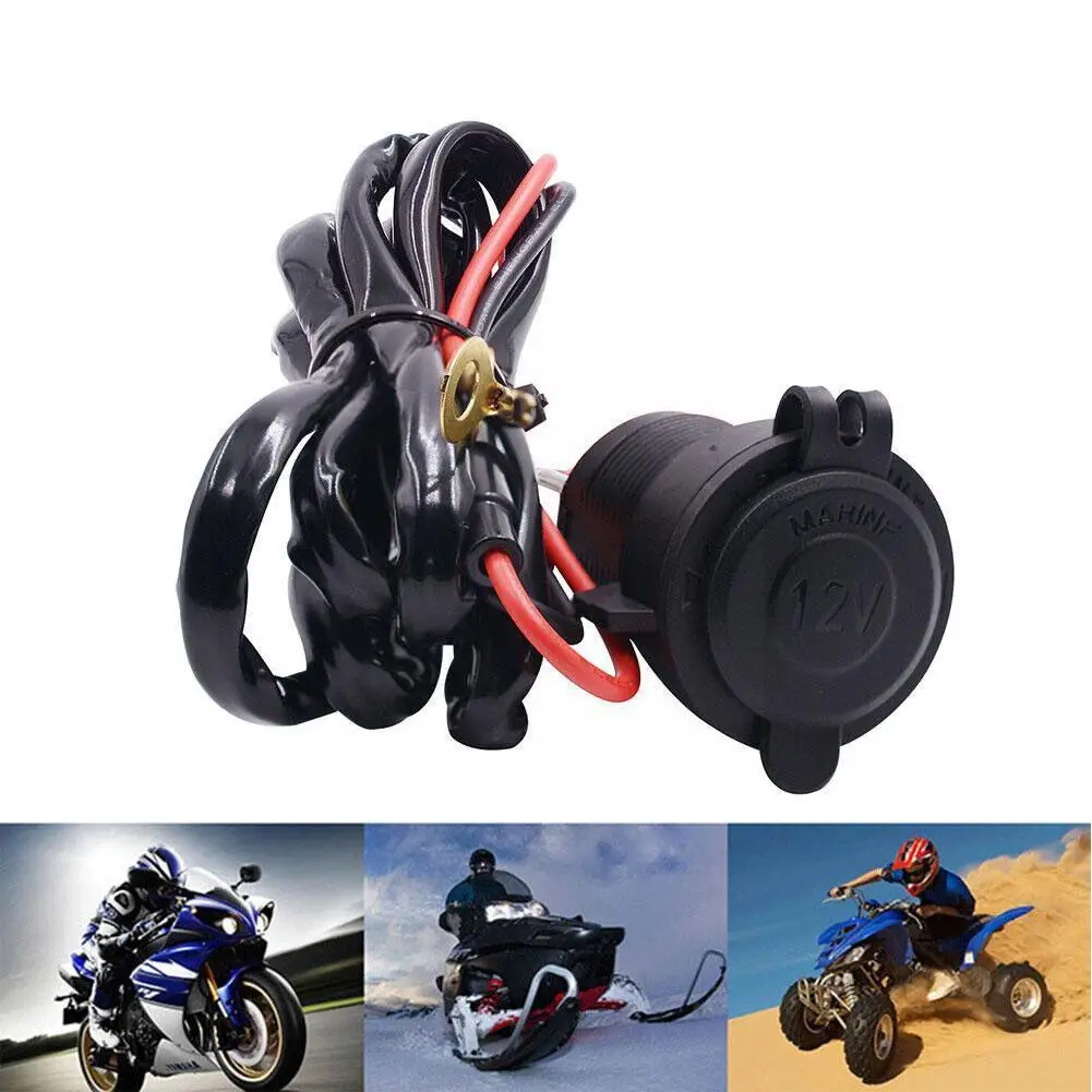 

12/24V Waterproof Car Cigarette Lighter Socket USB Accessory Outlet Charger Cigar Charger Lighter Power Adapter LOT Car Car D3I7