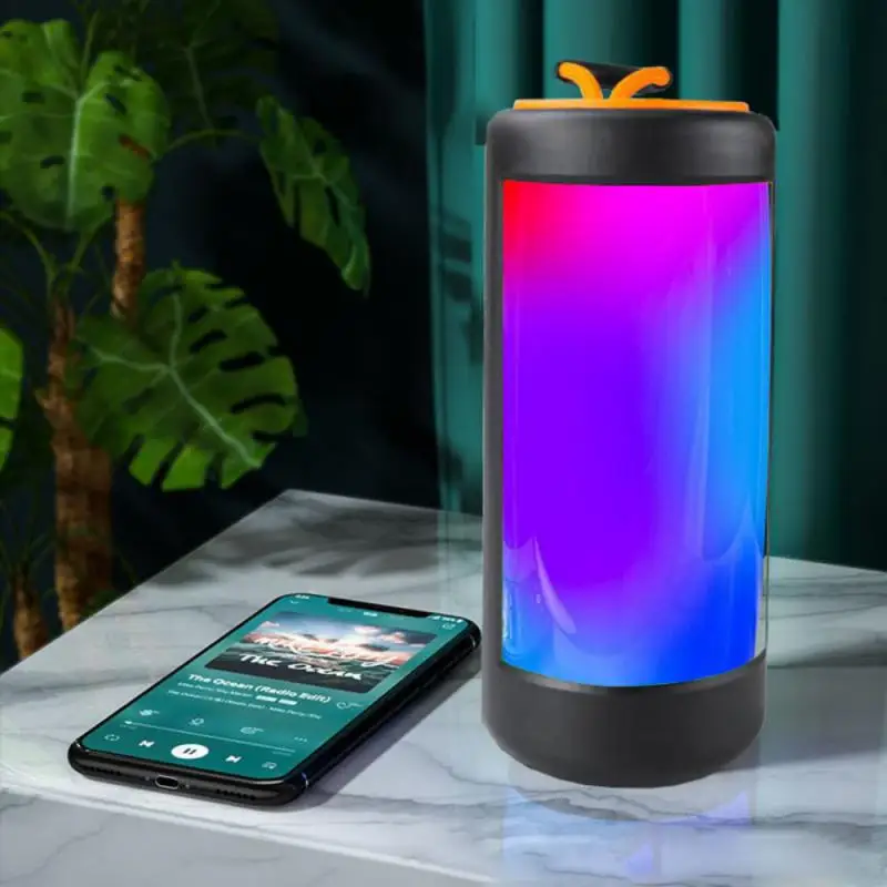 

RYRA Portable Wireless Bluetooth Speaker New Outdoor HIFI Subwoofer Sound Creativity LED Colorful Lights Mini Sound