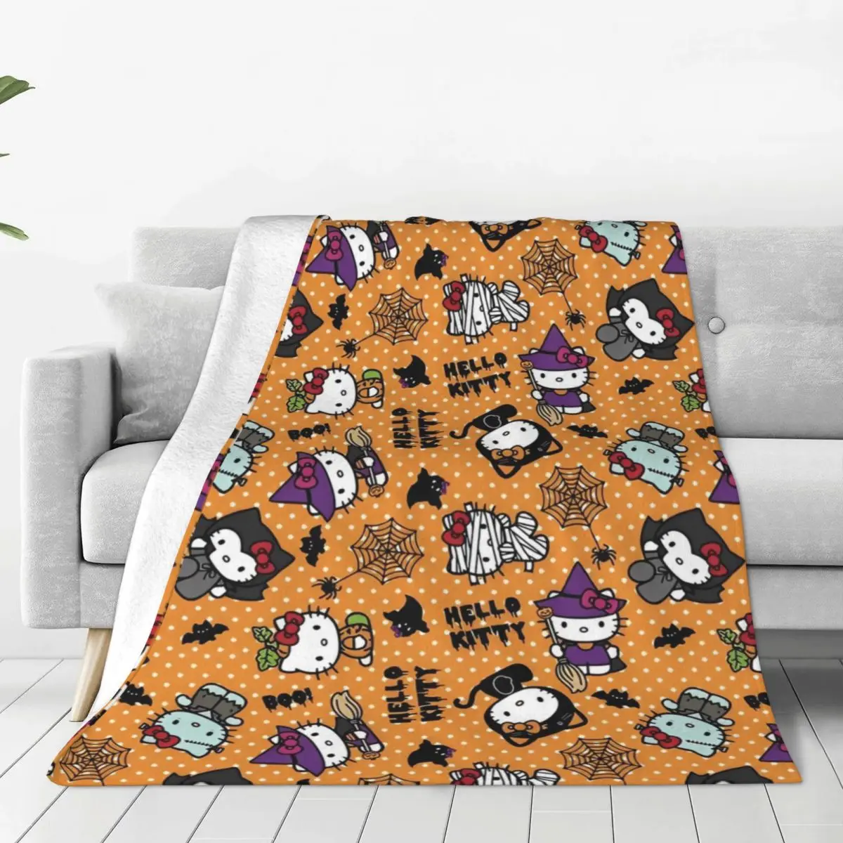 

Hello Kitty Хэллоуин плед флисовый MINISO