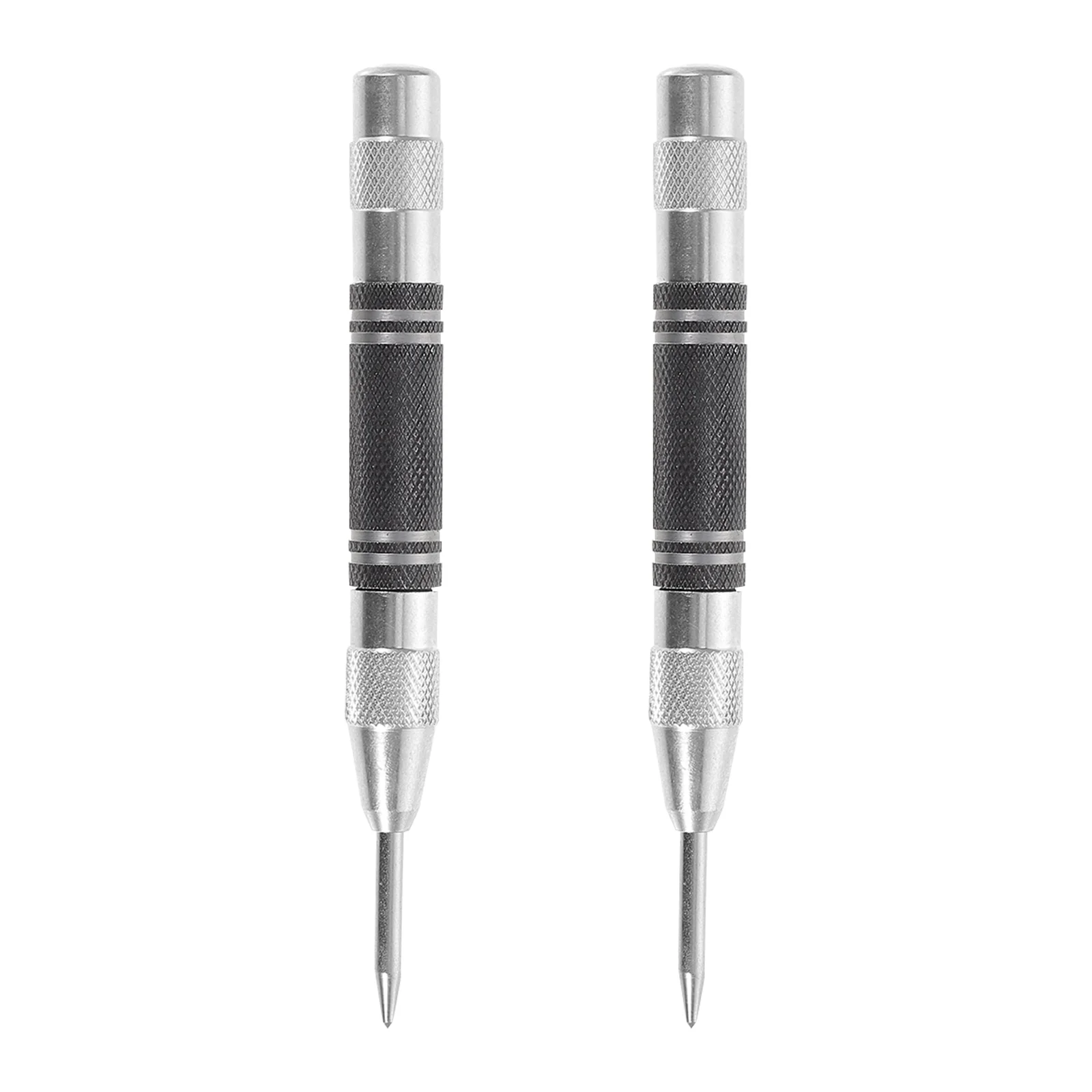 

2 Pcs Punch Tool Automatic Center Spring Loaded Shower Punches Window Glass Nail