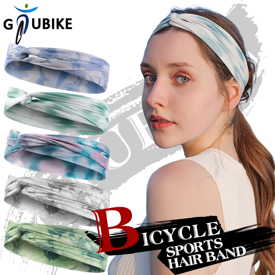 

GTUBIKE Sport Hairband Cycling Running Breathable Absorbs Sweat Quick-drying Yoga Headband Multipurpose Ice Silk Riding Headwear