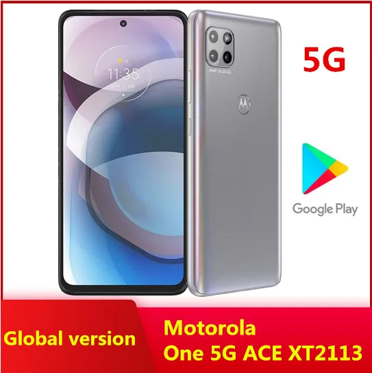 Motorola One 5G ACE XT2113 Оригинальный разблокированный 6,7 дюймов 128 ГБ 6 ГБ ОЗУ камера 48 МП аккумулятор 5000 мАч сотовый телефон с бесплатной доставкой