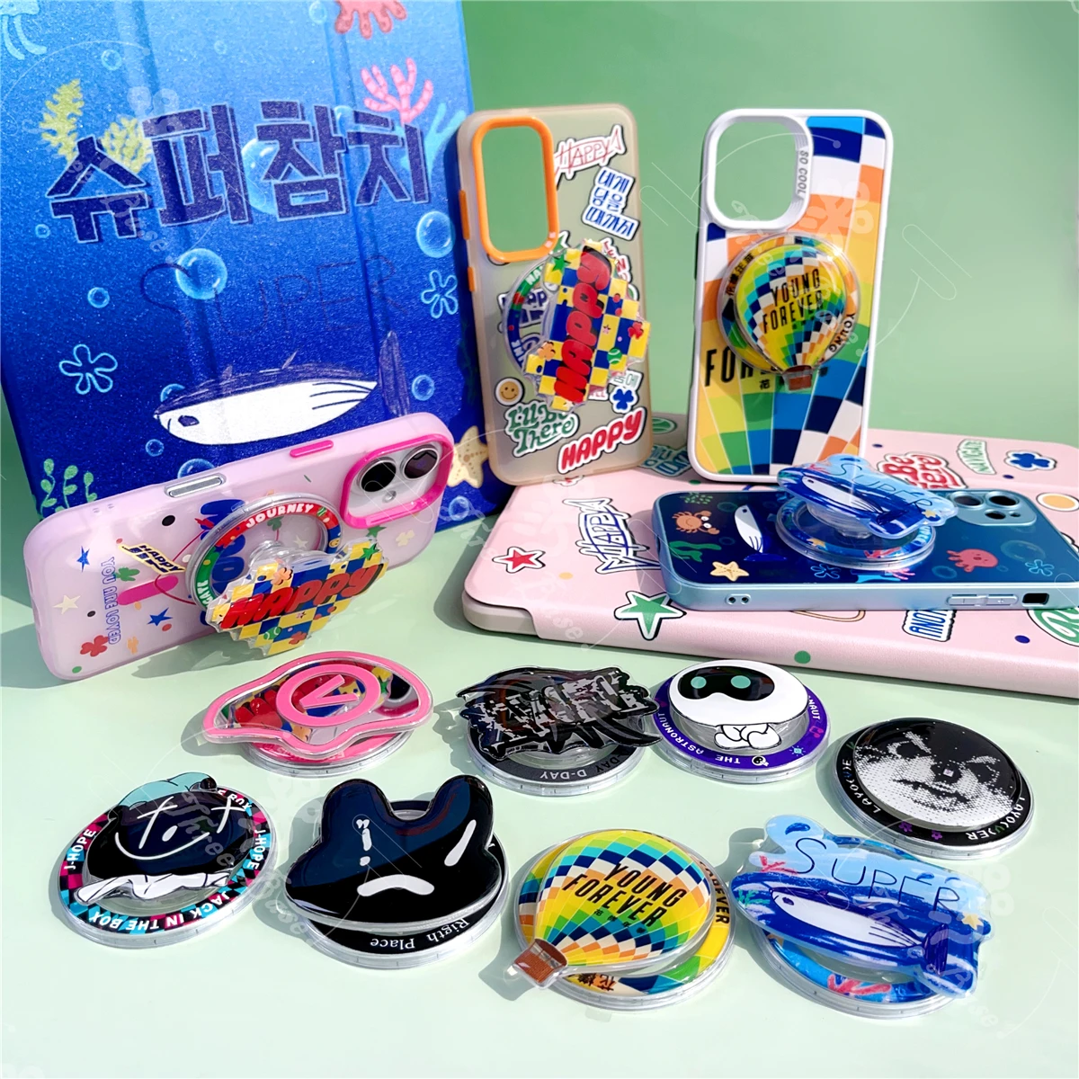 Магнитный складной держатель для телефона V Friend TAN D-DAY HOPE JIN HAPPY RM RPWP Magsafe чехол