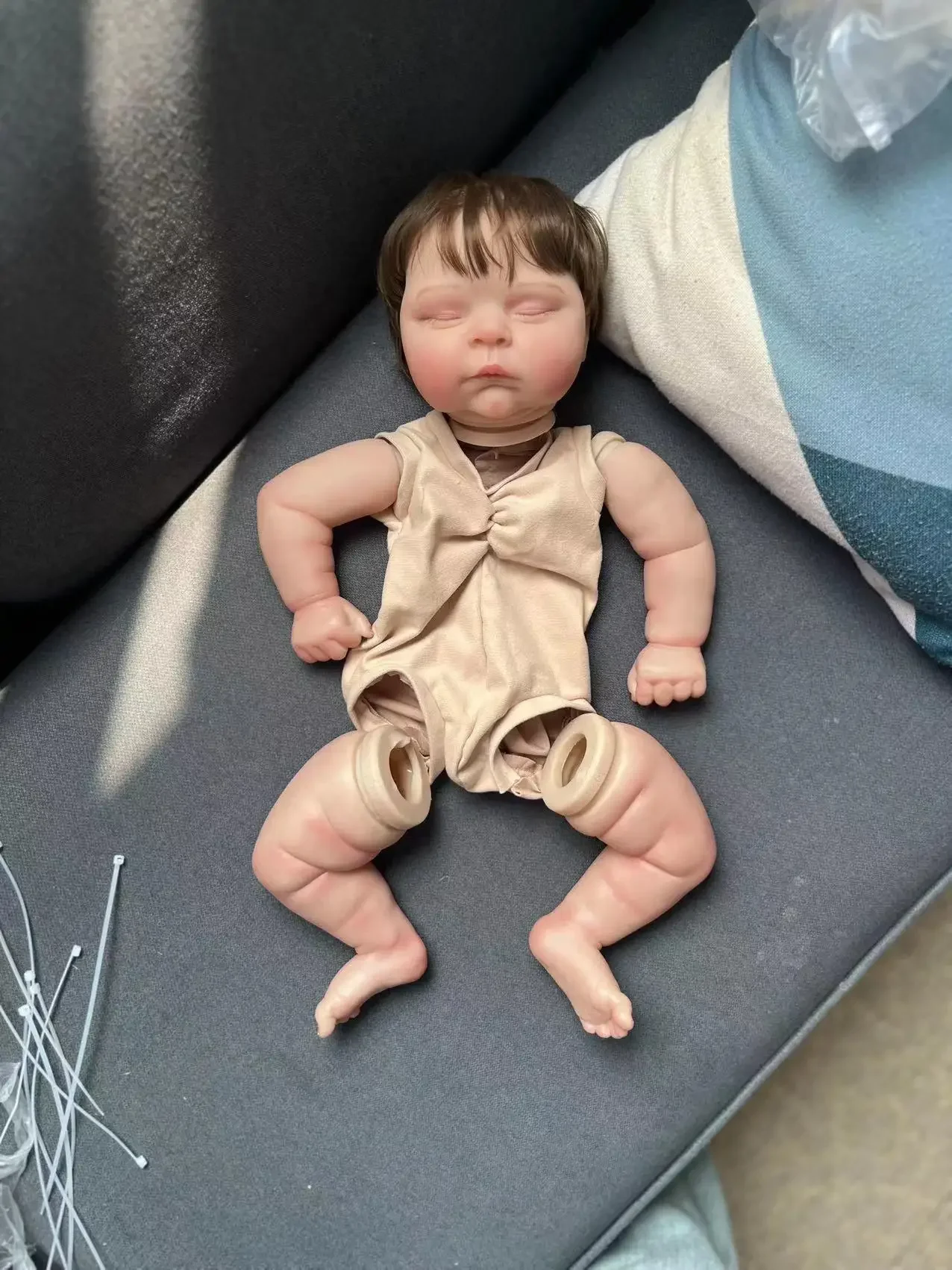 20-дюймовый набор кукол реборн персики с укорененными волосами уже окрашенные