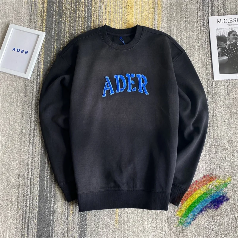 

Tie-dye Letter Embroidery ADER ERROR Crewneck Men Women 1:1 High Quality ADER Adererror Sweatshirts Heavy Materials Pullovers