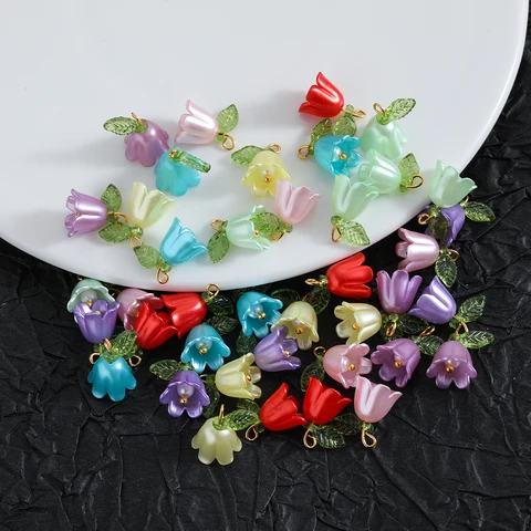 Шармы из акрила "Орхидея", 10/100 шт.