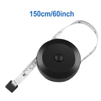 1 5m60inch soft tape measure sewing tailor tape measure abs black auto retractable double sided mini measuring tape hand tools