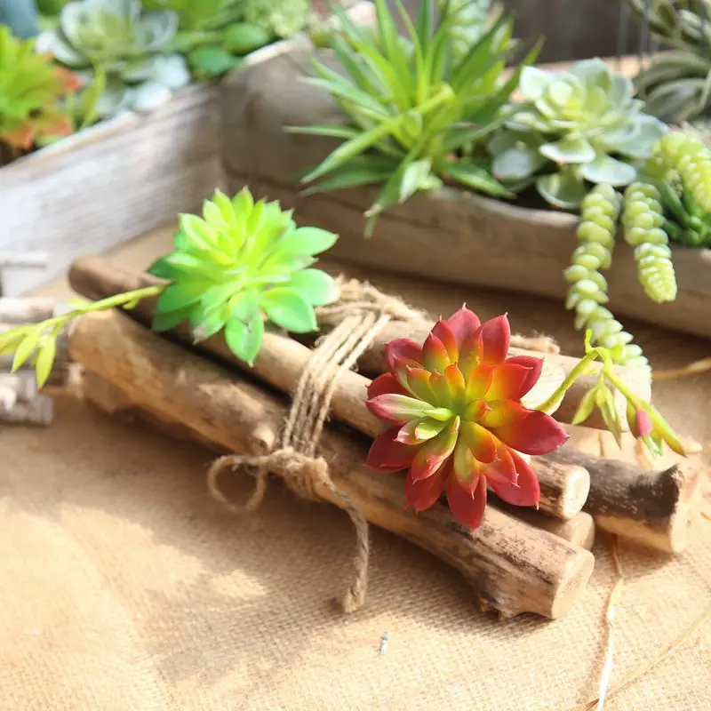 Микроландшафтные Искусственные суккуленты растения трава пустыня