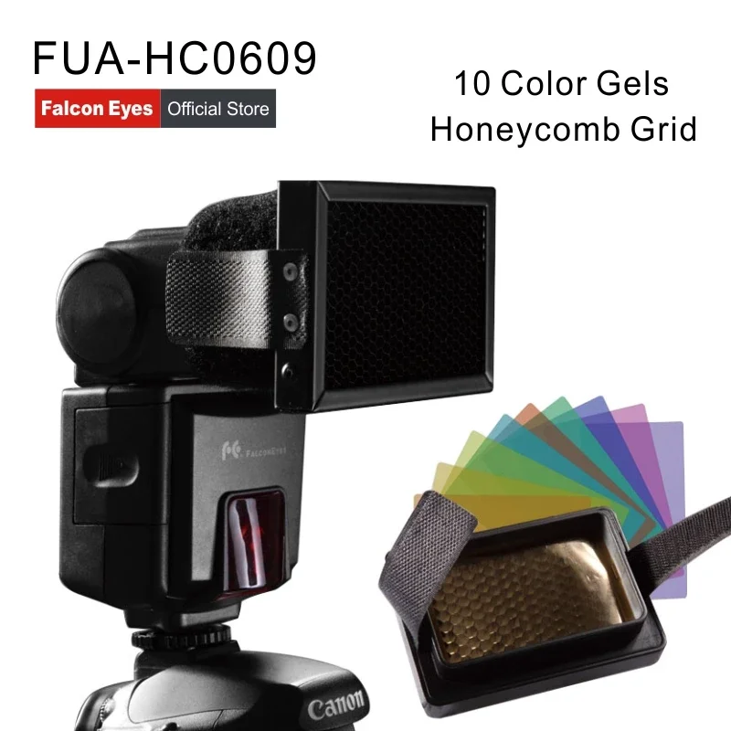 

Сотовая сетка Falcon Eyes с 10 цветными фильтрами для Canon Nikon Pentax YONGNUO Speedlite Flash аксессуары для фотостудии