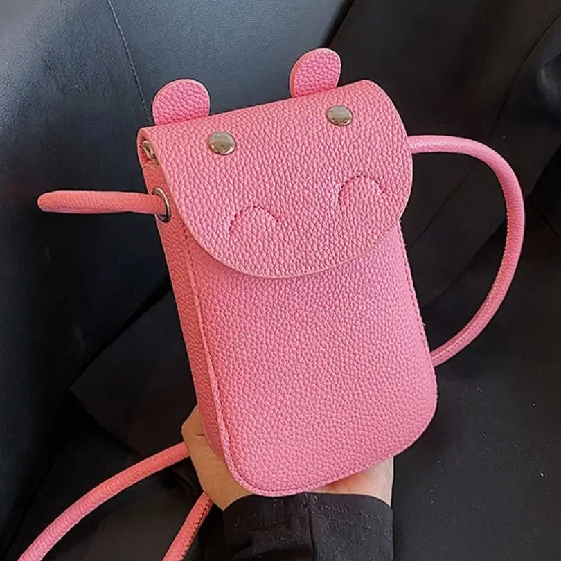 

Симпатичные кожаные сумки для телефона, роскошная женская сумка на плечо, модная дизайнерская сумка через плечо, Повседневная Сумка-тоут, т...