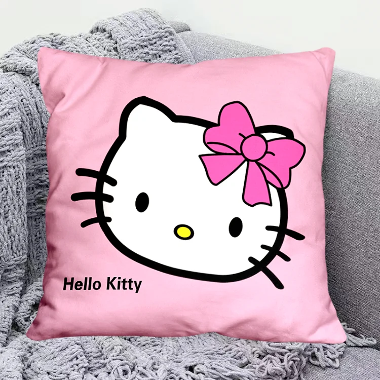 

Декоративная наволочка MINISO Hello Kitty полиэстер велюр