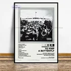 GX367 Kendrick Lamar To Pimp a Butterfly альбом Tracklist плакаты Печать на холсте картина на стену картина для гостиной домашний декор