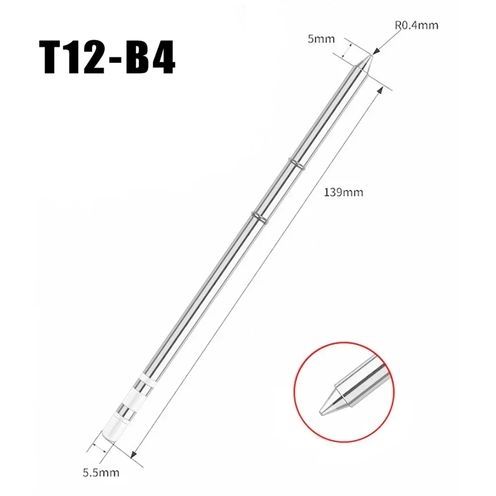 Металлический наконечник паяльника T12 BCF1 подходит для различных ручек и станций