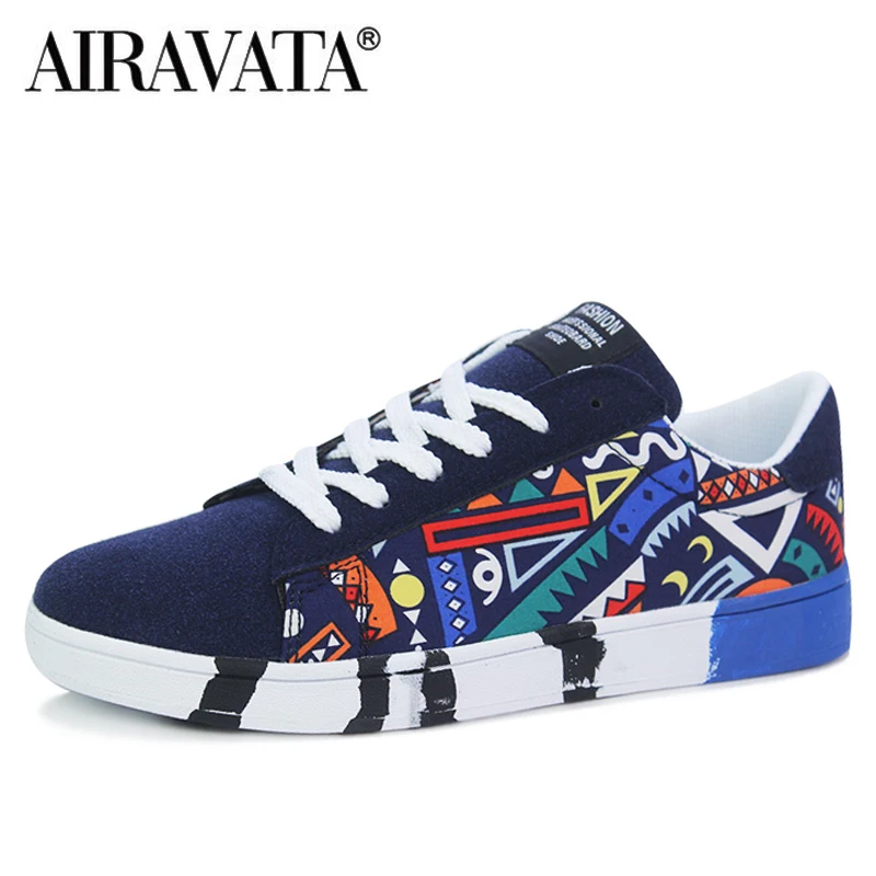 Fashion Men's Casual Shoes Lace-up Walking Sneakers Outdoor Flat Shoes