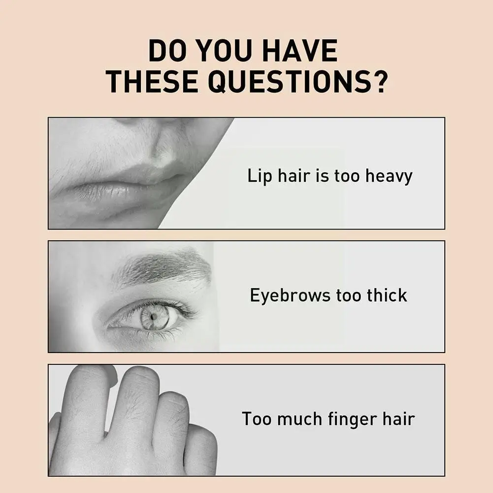 

Depilatory Cream Painless Effective Hair Removal Cream For Men And Women Lip Hair Removal Cream Smoothing Skin 20g R4a0