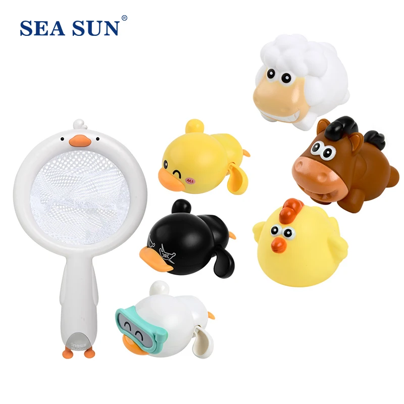 

Cute Baby Clockwork Little Yellow Duck Baby Bath Toys Children Boys Girls Playing In The Water Bathroom Toy Swimming Pool Gift