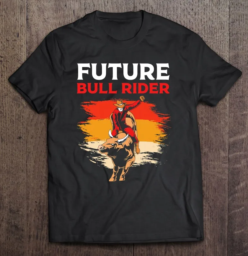 

Футболка Rodeo Kids Future Bull Rider в стиле ретро, Мужская футболка оверсайз, мужские футболки, футболки с короткими рукавами, аниме футболка