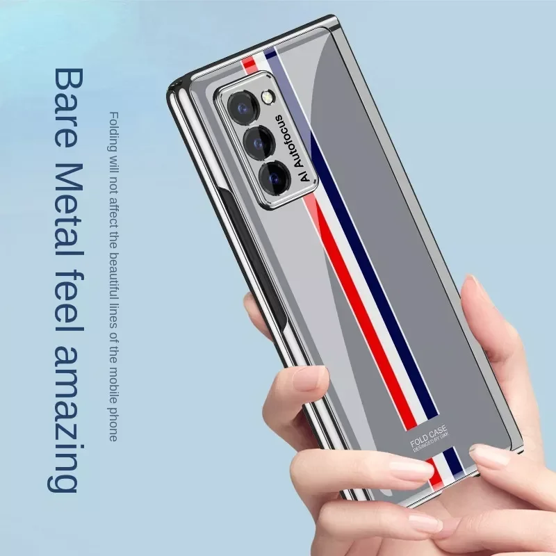 

NEW z fold 2 case PC Tempered glass Case