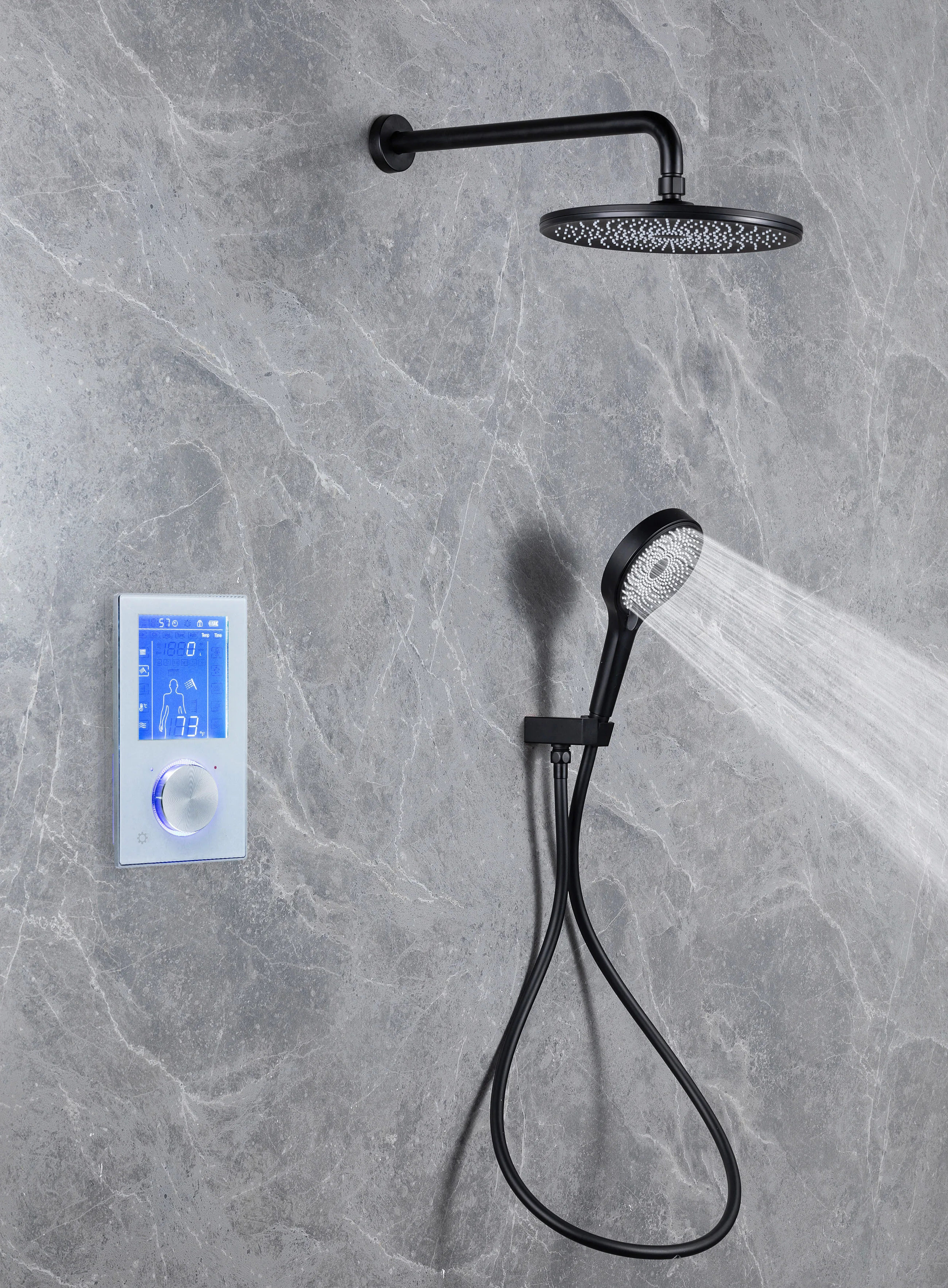 Цифровой душевой комплект Stepon с управлением для ванной комнаты умный душ