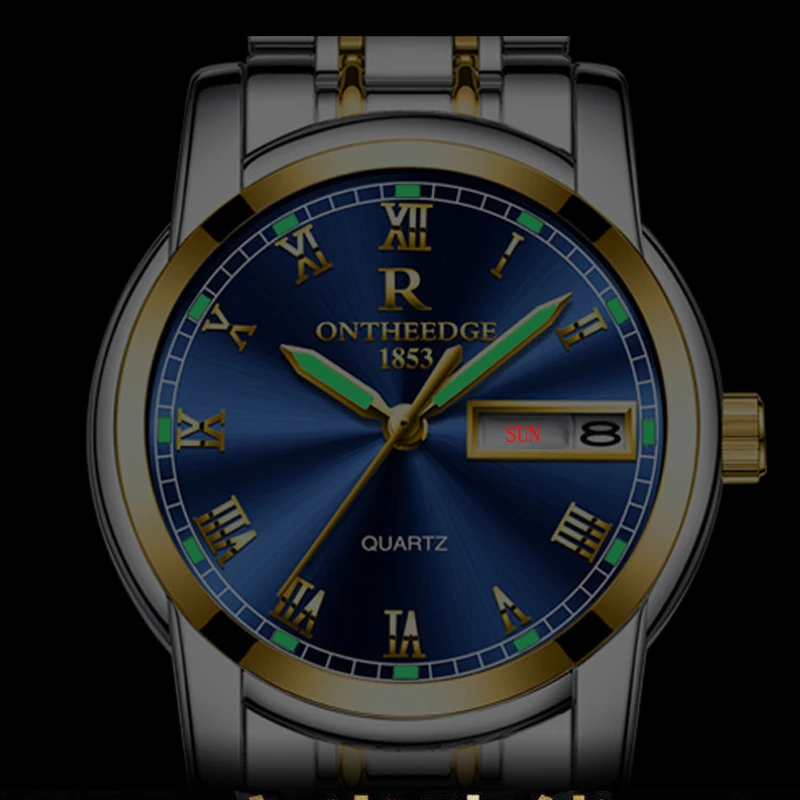 Dropshipping Relojes Para Hombre Top Luxury Brand Watch for Men Week Calendar Business Mens Quartz Watches Fashion Women Watch