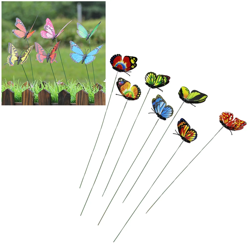 

Decor Stakes Garden Yard Decorations Ornaments Decoration Lawn Butterflies Sticks Flower Stake Pinwheels Bed Clearance Outdoor