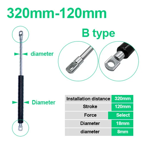 

Газовая пружина CNMAWAY 18*8 50-120 Н
