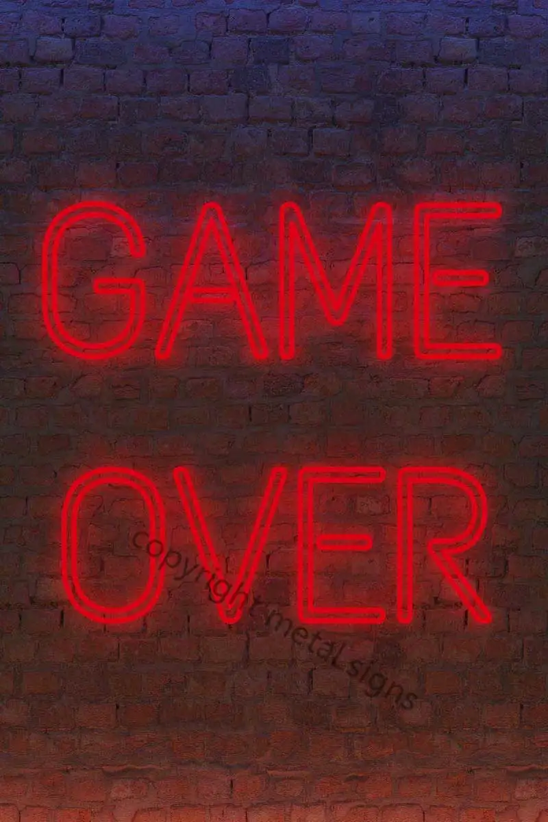 

Неоновая игра над вывеской жестяные таблички Декор на стену Ретро винтажная металлическая вывеска неоновая вывеска для паба дома клуба муж...