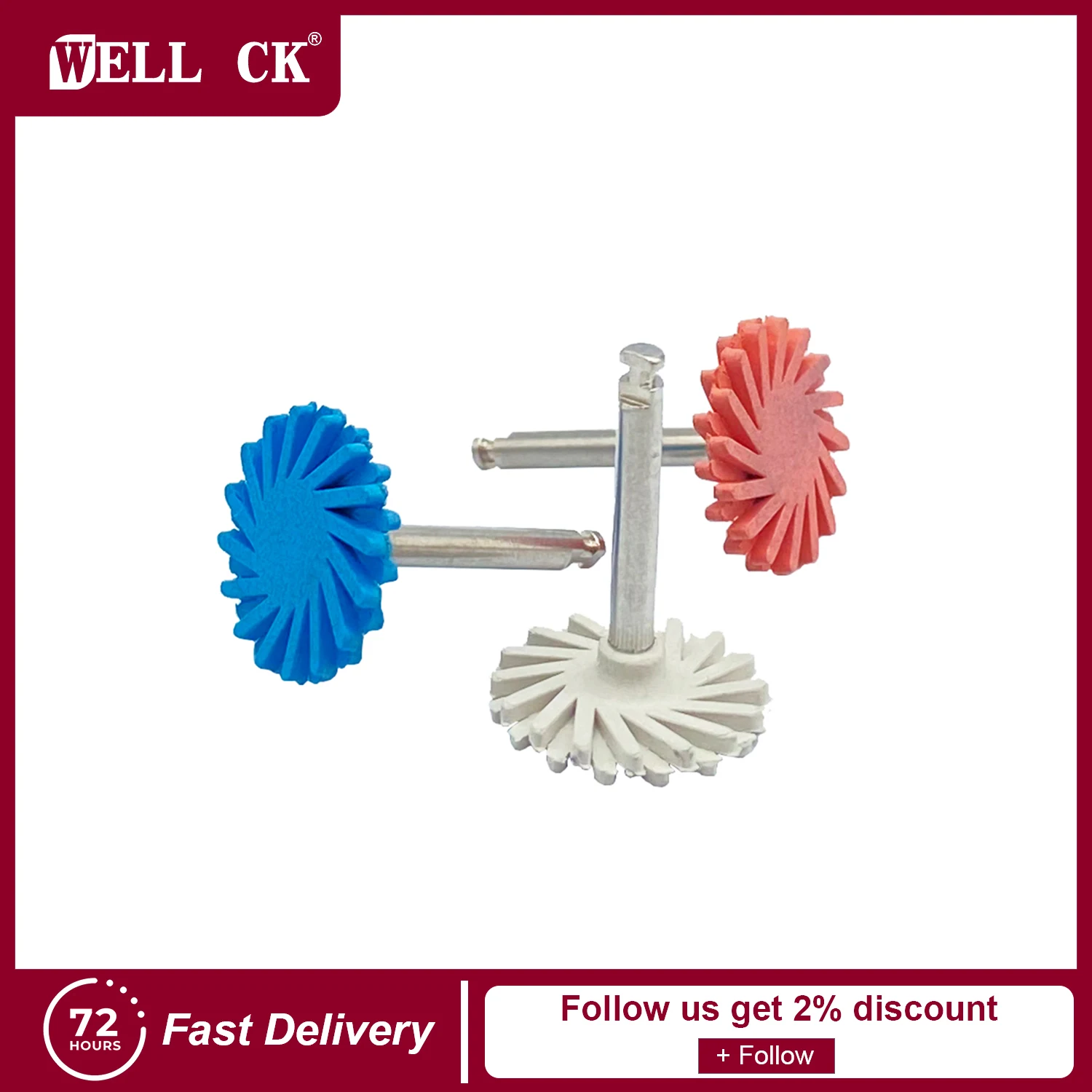 1pc Dental Composite Resin Polishing Disc Kit Diamond System RA Material Teeth Flex Spiral Brush Burs Polisher Wheel Tool - купить по