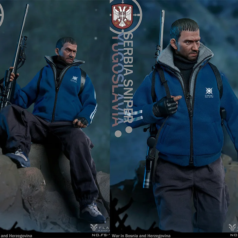 

In Stock FLAGSET FS73041 1/6 Serbian Sniper Male Soldier Full Set 12'' Action Figure Body Model For Fans Collectible Gifts